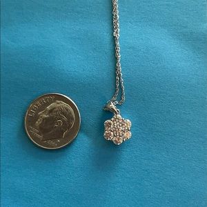 14k Flower cluster necklace